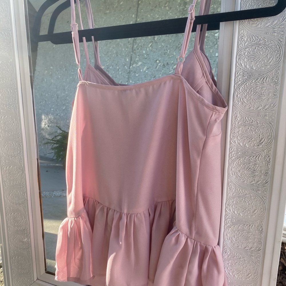 Ruffle Embroidered Tank Top - Picture 5 of 10